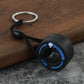 1pc F1 Merchandise Racing Tyre Keychain For  Car / Bike / Home / Office