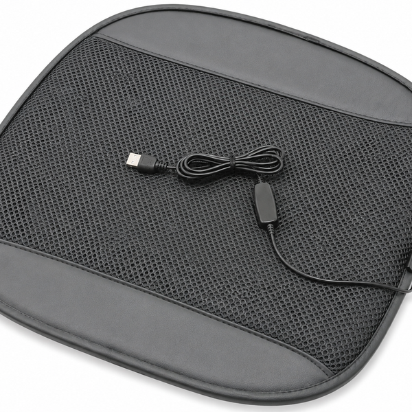 Universal Ventilated Seat Flow 3 Cooling Levels Cooling Car Seat Cushion Pad Wheelchair Cushion for Chair Home , Black