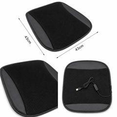Universal Ventilated Seat Flow 3 Cooling Levels Cooling Car Seat Cushion Pad Wheelchair Cushion for Chair Home , Black