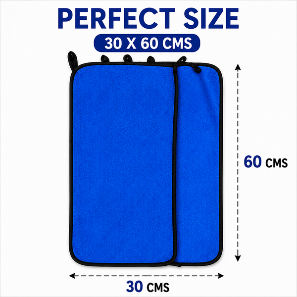 Car Care Assorted Color Ultra-Soft 350 GSM Microfiber Cleaning Cloth (30×60 cm) – Lint & Scratch Free