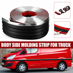 Car Side Skirt Anti-Collision Strip Soft Waterproof Self Adhesive Body Moulding Trim Universal Fit for Cars Trucks SUVs Easy
