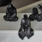 Grim Reaper Rocking Chair Figurine Cute Gothic Mini Statue For Car Dashboard Bookshelf, Desk & Home Decor Funny Resin Shelf Sitter Gothic Decoration