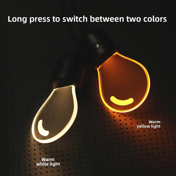 Hanging Car Interior Light – Soft Glow LED Bulb With Touch Switch, USB Rechargeable Night Lamp, Minimalist Pendant Style For Car Interior