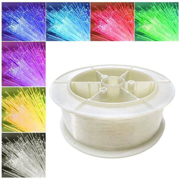 PVC Roll Optical Fiber Light Roll for Star Ceiling & Decorative Lighting | Flexible End Glow Fiber Cable for Home, Car & DIY LED Lighting Projects | Multiple Diameter & Length Options (75mm)