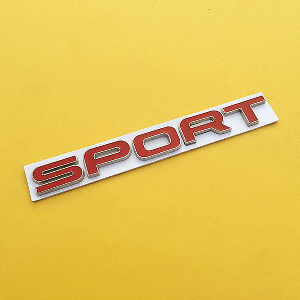1 Pc Universal Metal Car Style Sport Letters Logo Emblem Car Rear Trunk Sticker