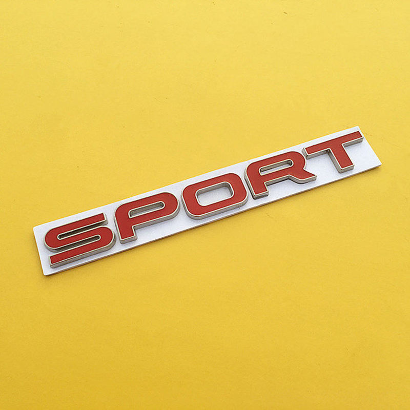 1 Pc Universal Metal Car Style Sport Letters Logo Emblem Car Rear Trunk Sticker