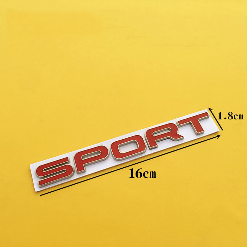 1 Pc Universal Metal Car Style Sport Letters Logo Emblem Car Rear Trunk Sticker