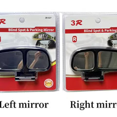 2pcs 3R-028 Car Rear View Blind Spot Parking Mirror Adjustable 360 Degree Wide Angle, Rear View Mirror Mounted Type