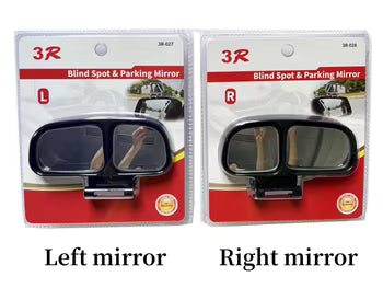 2pcs 3R-028 Car Rear View Blind Spot Parking Mirror Adjustable 360 Degree Wide Angle, Rear View Mirror Mounted Type