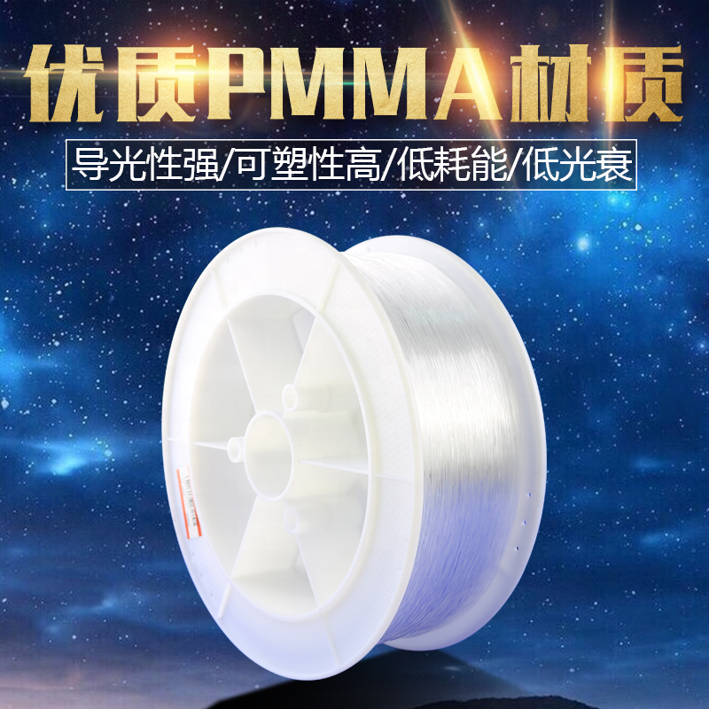 PVC Roll Optical Fiber Light Roll for Star Ceiling & Decorative Lighting | Flexible End Glow Fiber Cable for Home, Car & DIY LED Lighting Projects | Multiple Diameter & Length Options (75mm)