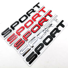 1 Pc Universal Metal Car Style Sport Letters Logo Emblem Car Rear Trunk Sticker