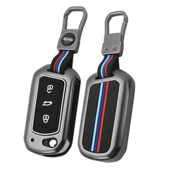 Car Metal Key Cover for Mahindra Thar Roxx, Scorpio N, XUV3X0, XUV700, XUV400, Bolero Neo, Bolero 2020, Scorpio Classic, Thar 2020 Zinc Alloy