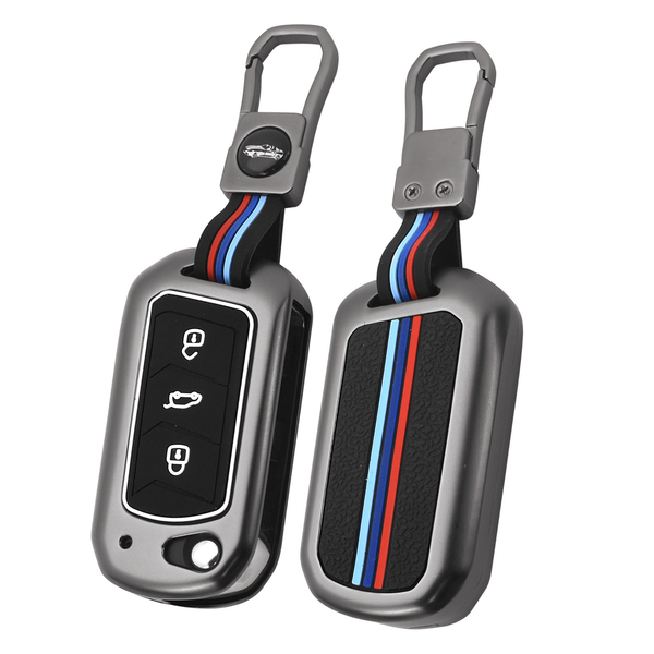Car Metal Key Cover for Mahindra Thar Roxx, Scorpio N, XUV3X0, XUV700, XUV400, Bolero Neo, Bolero 2020, Scorpio Classic, Thar 2020 Zinc Alloy