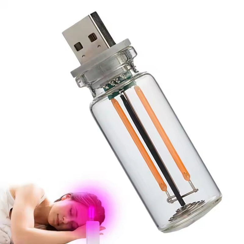 1 Pc Portable Mini Glass Bottle LED Bulb Night Light for Vehicle Bedroom Hallway Camping Holiday Decoration