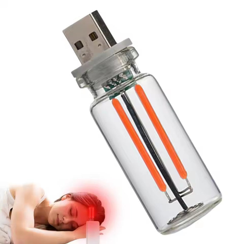 1 Pc Portable Mini Glass Bottle LED Bulb Night Light for Vehicle Bedroom Hallway Camping Holiday Decoration