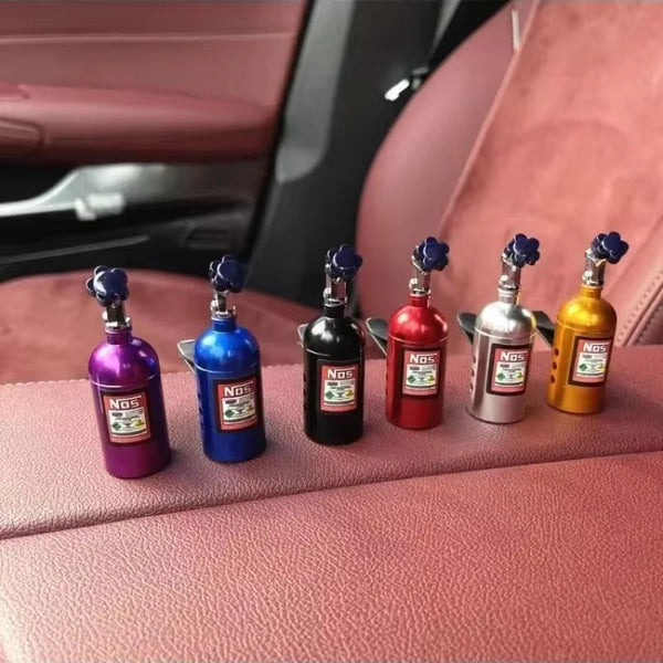 1 Pc NOS Nitrogen Bottle Shape Car Air Freshener Vent Clip Fragrance Diffuser Auto Interior Perfume Decoration