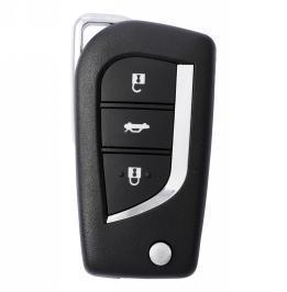 3 Button Metal Flip Key Cover For Toyota Innova Crysta Corolla Altis