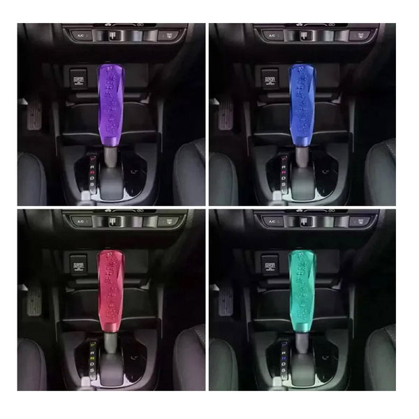 Car Shift Knob Durable Front Shift Lever Knob Universal for Automatic and Manual Vehicle Acrylic with 2 Adapter 1 Set