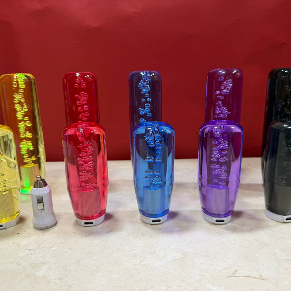 Luminous Crystal Shift Knob Colorful Universal LED Crystal Bubble Gear Stick Drift Shift Knob