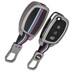 Metal Flip Key Cover And Keyring Fit For  I20, Verna, Xcent (2012-14)
