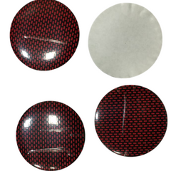 4pcs Check Pattern Car Wheel Center Hub Cap Caps Badge Sticker Decal 60mm