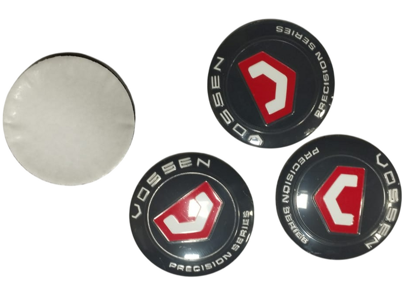 4pcs Voss Car Wheel Center Hub Cap Caps Badge Sticker Decal 60mm