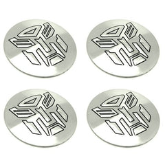 4pcs Trans Autobot Emblem Car Wheel Center Hub Cap Caps Badge Sticker Decal 60mm