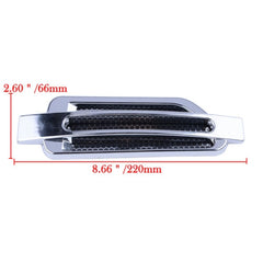 2PCS Chrome Car Auto Bonnet Air Intake Flow Side Fender Vent Hood Scoop Cover
