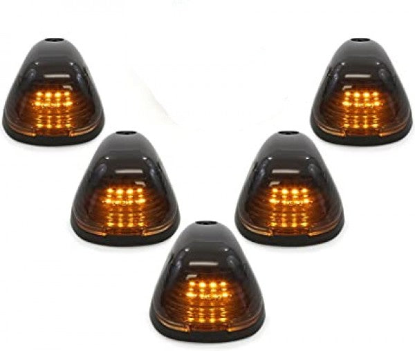 Thar Hummer 5PCS Smoke Roof Cab Lamp Clearance Marker Light