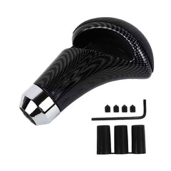 Universal Carbon Fiber Manual or Automatic Gear Shift Knob Shifter Lever For Car