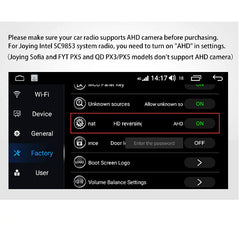 AHD Android Backup Camera Latest Night Version Car Reverse Camera Backup Camera 1080P Only Support 9853i Car Stereo