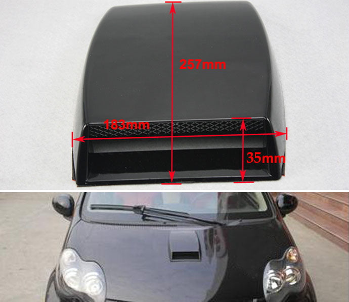 Universal Car decorative Air Flow Intake Vent Scoop Turbo For Bonnet, Roof, Hood