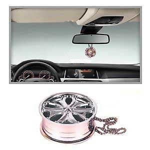 HANGING ALLOY WHEEL AIR FRESHENER WITH COCONUT FRAGRENCE