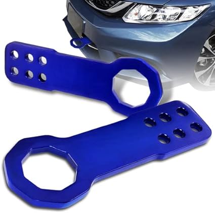 Anodized Finish Billet Aluminum Front Racing Tow Towing Hook Kit