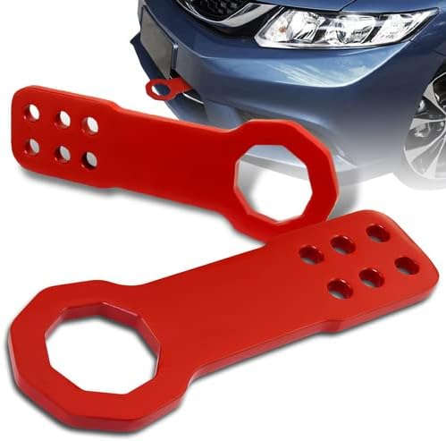 Anodized Finish Billet Aluminum Front Racing Tow Towing Hook Kit