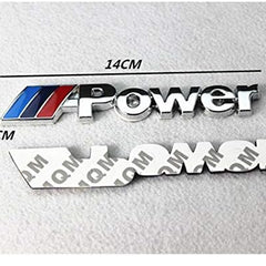 Automotive Car Metal POWER Logo Car Rear Trunk Badge Decal Emblem Sticker Sport Styling Auto Accessories