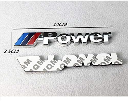 Automotive Car Metal POWER Logo Car Rear Trunk Badge Decal Emblem Sticker Sport Styling Auto Accessories