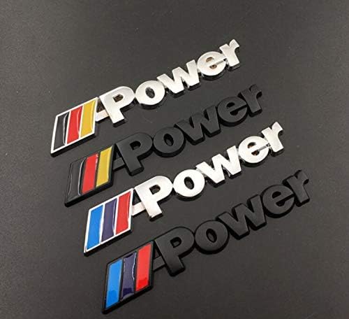 Automotive Car Metal POWER Logo Car Rear Trunk Badge Decal Emblem Sticker Sport Styling Auto Accessories