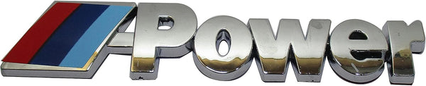 Automotive Car Metal POWER Logo Car Rear Trunk Badge Decal Emblem Sticker Sport Styling Auto Accessories