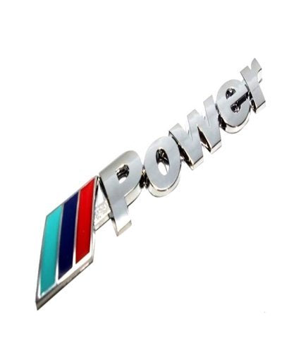Automotive Car Metal POWER Logo Car Rear Trunk Badge Decal Emblem Sticker Sport Styling Auto Accessories
