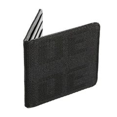 Car Racing JDM Custom Stitched B/G Fabric Bifold Wallet Leather Gradate Men