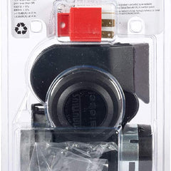 Automotive Steble NAUTILUS COMPACT BLACK 12V Air Horn With Relay For Bike & Cars (Made In Italy)