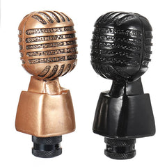 Autotmoitve Universal Microphone Mic Manual Gear Shift Knob For Car