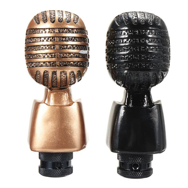 Autotmoitve Universal Microphone Mic Manual Gear Shift Knob For Car