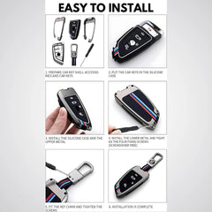 Autotmotive Car Metal Key Cover For Suzuki Grand Vitara, Brezza, Baleno, Swift, Fronx, XL6, Jimny, Ciaz, Dzire, Ertiga