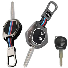 Autotmotive Car Metal Key Cover For Suzuki Grand Vitara, Brezza, Baleno, Swift, Fronx, XL6, Jimny, Ciaz, Dzire, Ertiga