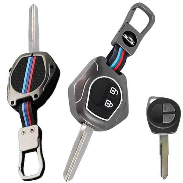 Autotmotive Car Metal Key Cover For Suzuki Grand Vitara, Brezza, Baleno, Swift, Fronx, XL6, Jimny, Ciaz, Dzire, Ertiga