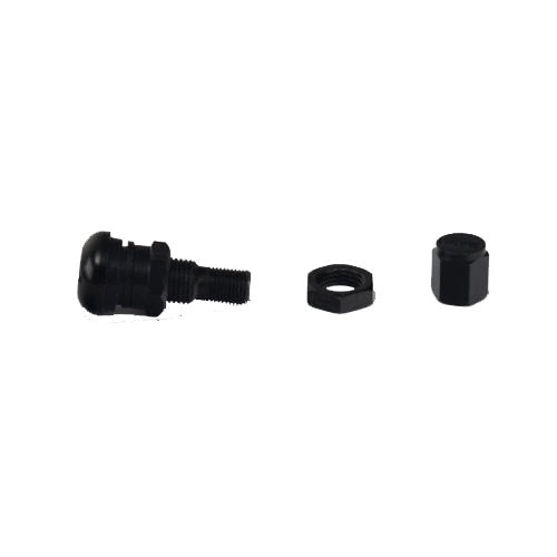 4pcs Black Bolt-in Aluminium Car Wheel Tire Tubeless Valves Stem with Dust Caps