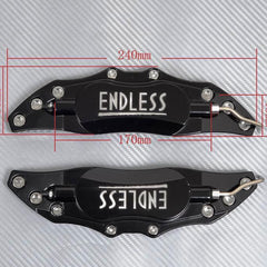 Universal Car Aluminum Alloy ENDLESS Front & Rear Disc Brake Caliper Cover Big Size (Black Colour)
