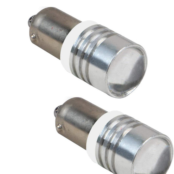 1pc BA9S White 2 SMD LED Parking Light 1W Super Bright Car Interior License Plate Wedge Dome Trunk Dashboard Bulb for Car Bike and Motorcycle